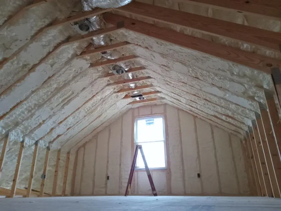 Spray foam roofing application for Crawl Space Insulation project in Schodack
